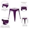 Flash Furniture 4  Inch Purple Metal Stool, PK4 ET-BT3503-18-PR-GG - alternate 2
